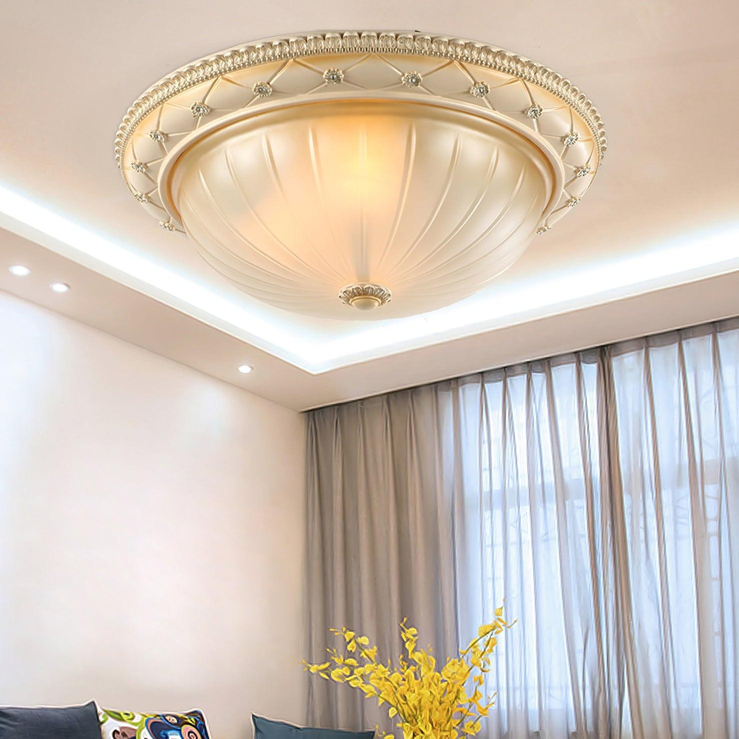 Europese vintage stijl plafondlamp van hars voor slaapkamer HL447