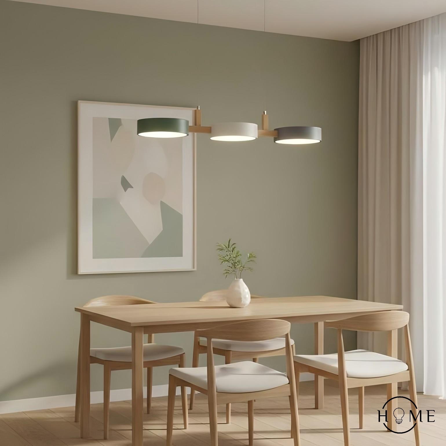 Nordic Modern Eenvoudige Macaron 3 Kops Hanglamp HL683