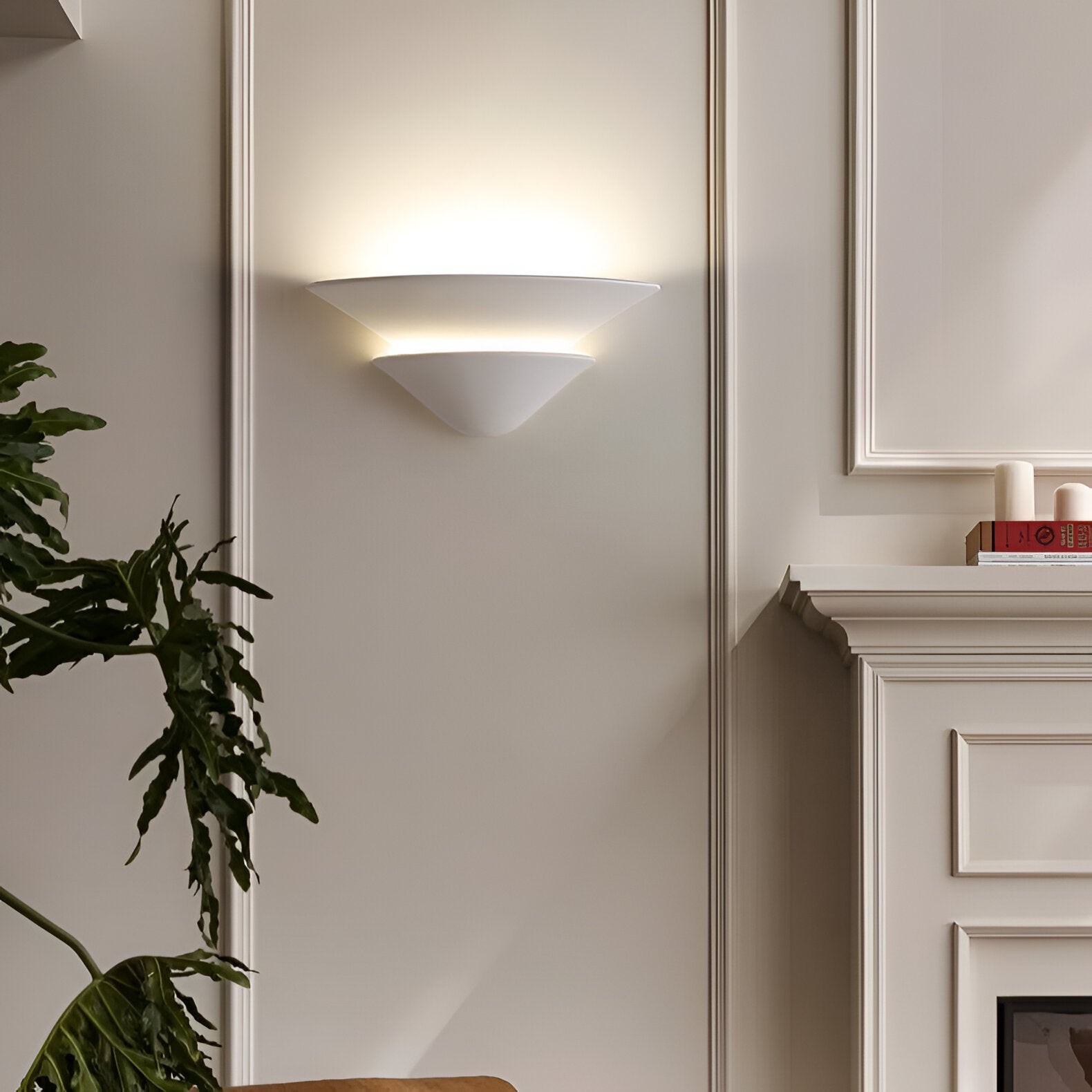 Shellora Wabi-Sabi Gips Wandlamp HL3517