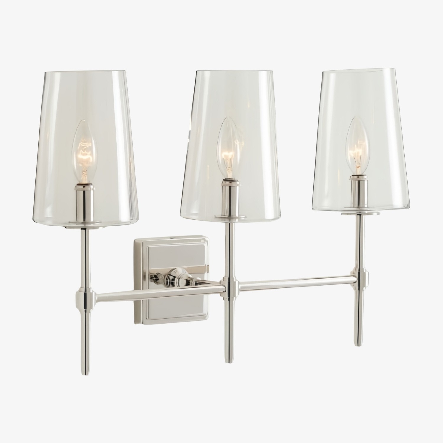 Derlina Multi-Head Kandelaar Helder Glas Wandlamp – Retro Metalen Wandlamp HL1428