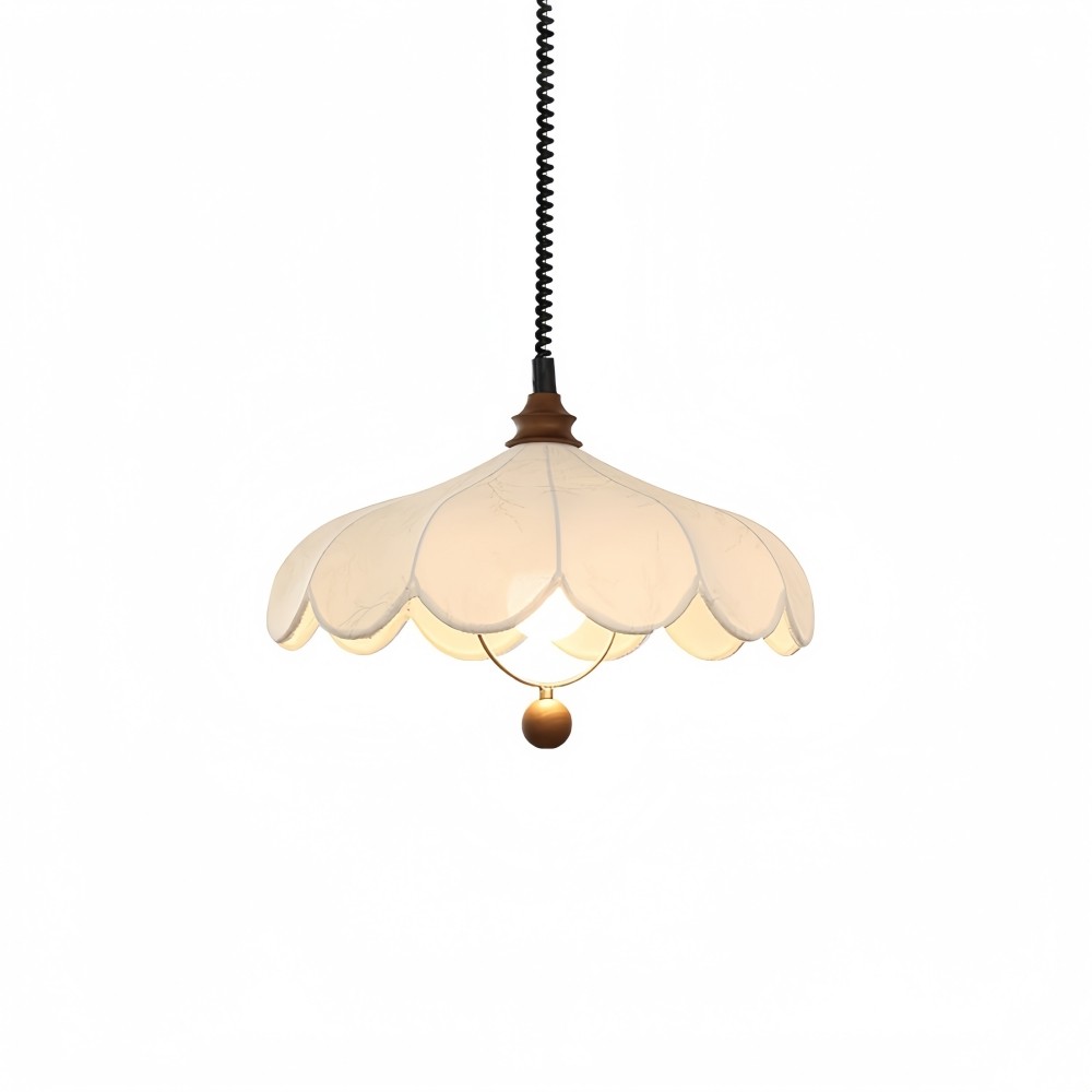 Hanglamp met stoffen bloemen - Frans bloemblaadjesontwerp voor gangpad HL1320