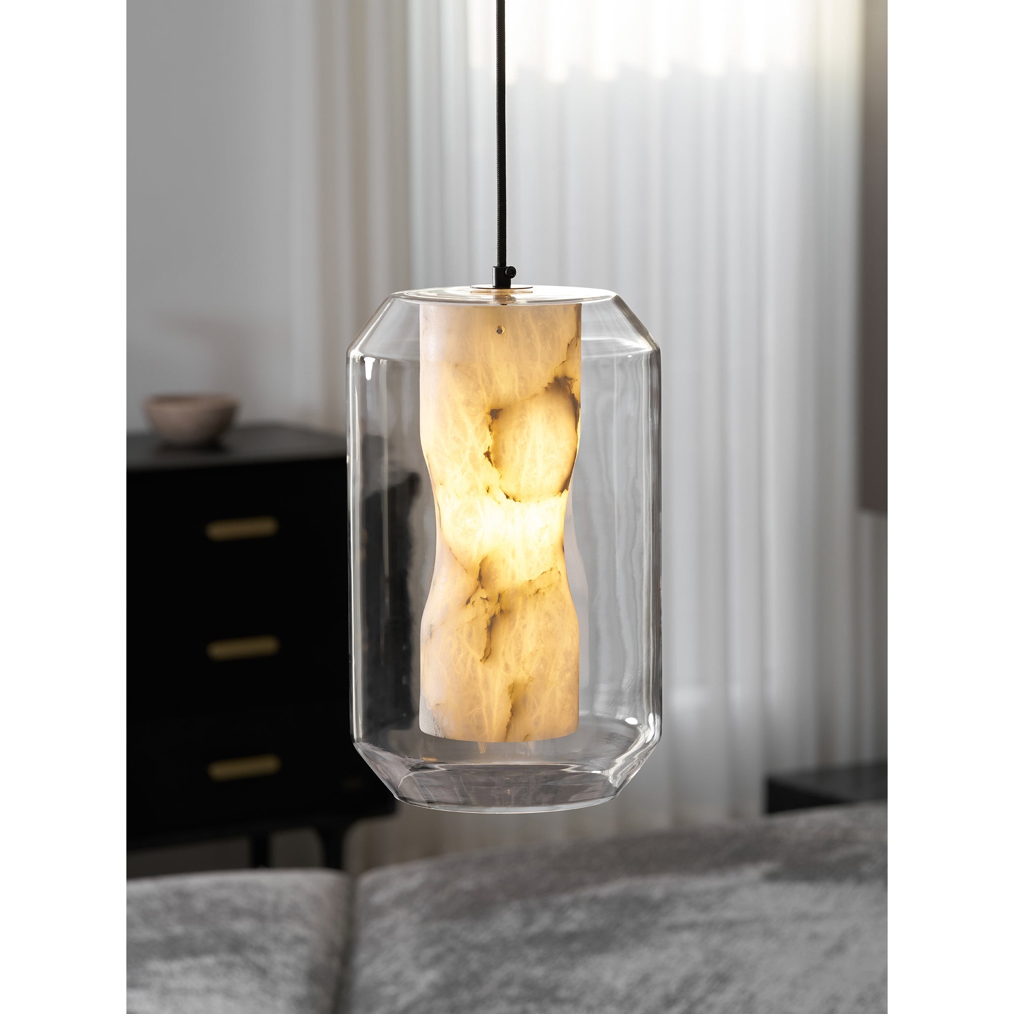 Hanglamp van albastglas HL2997