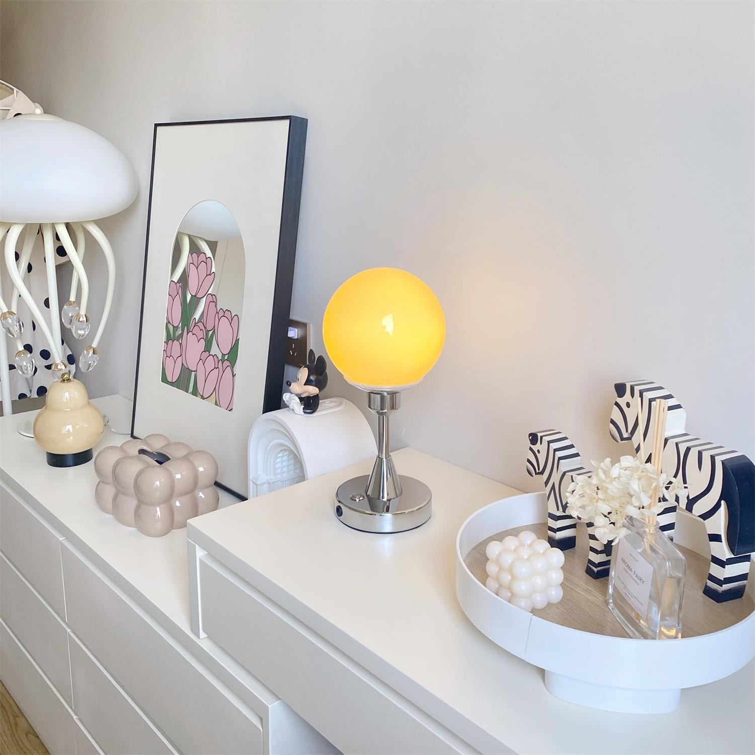 Candy Balls Moderne Bauhaus Glazen Tafellamp HL98