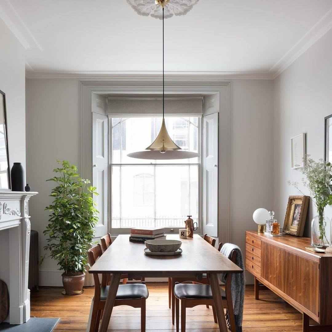 Mid Century Moderne Hoor Metalen Hanglamp
