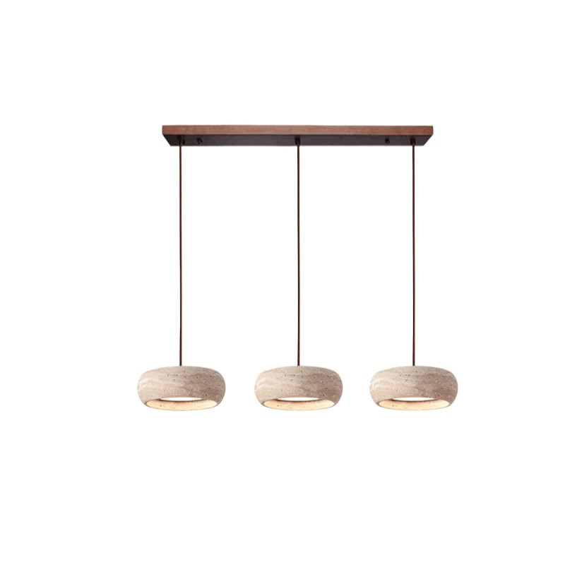 Hanglamp van travertijnsteen in Wabi Sabi-stijl HL1295