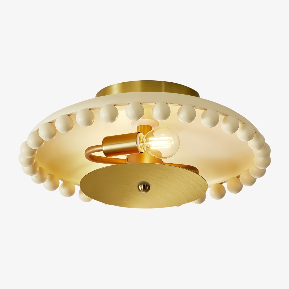 Crèmekleurige creatieve hal plafondlamp HL397