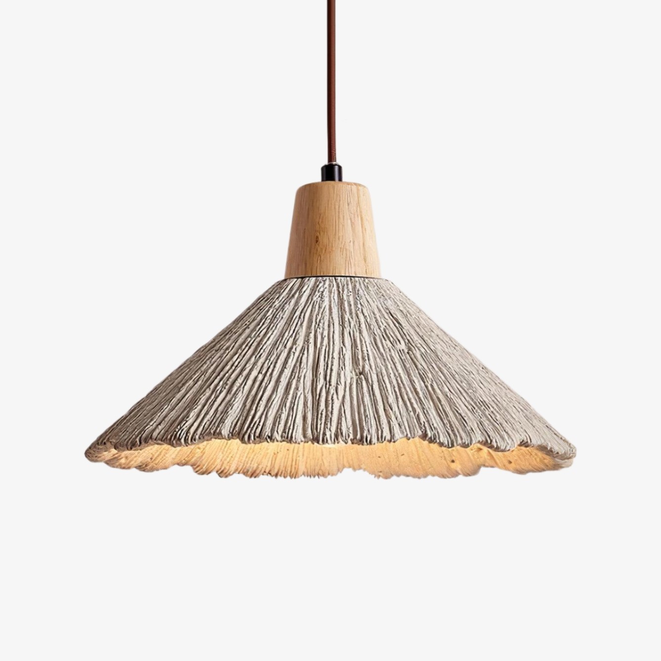 Solaraeon geplooide hanglamp, moderne industriële hanglamp voor eet- en woonkamers HL2471