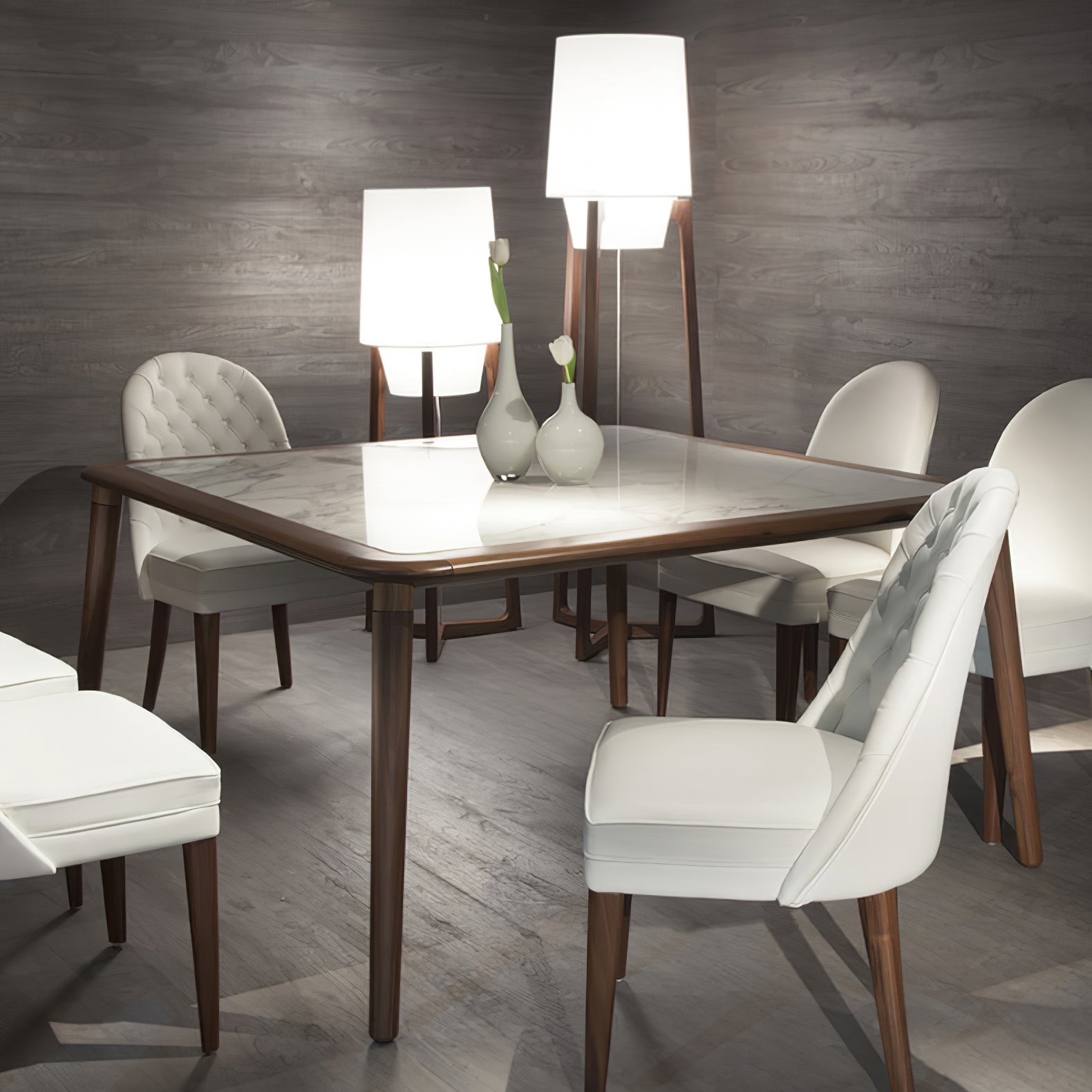 Moderne eenvoudige Chinese stijl massief houten vloerlamp HL569