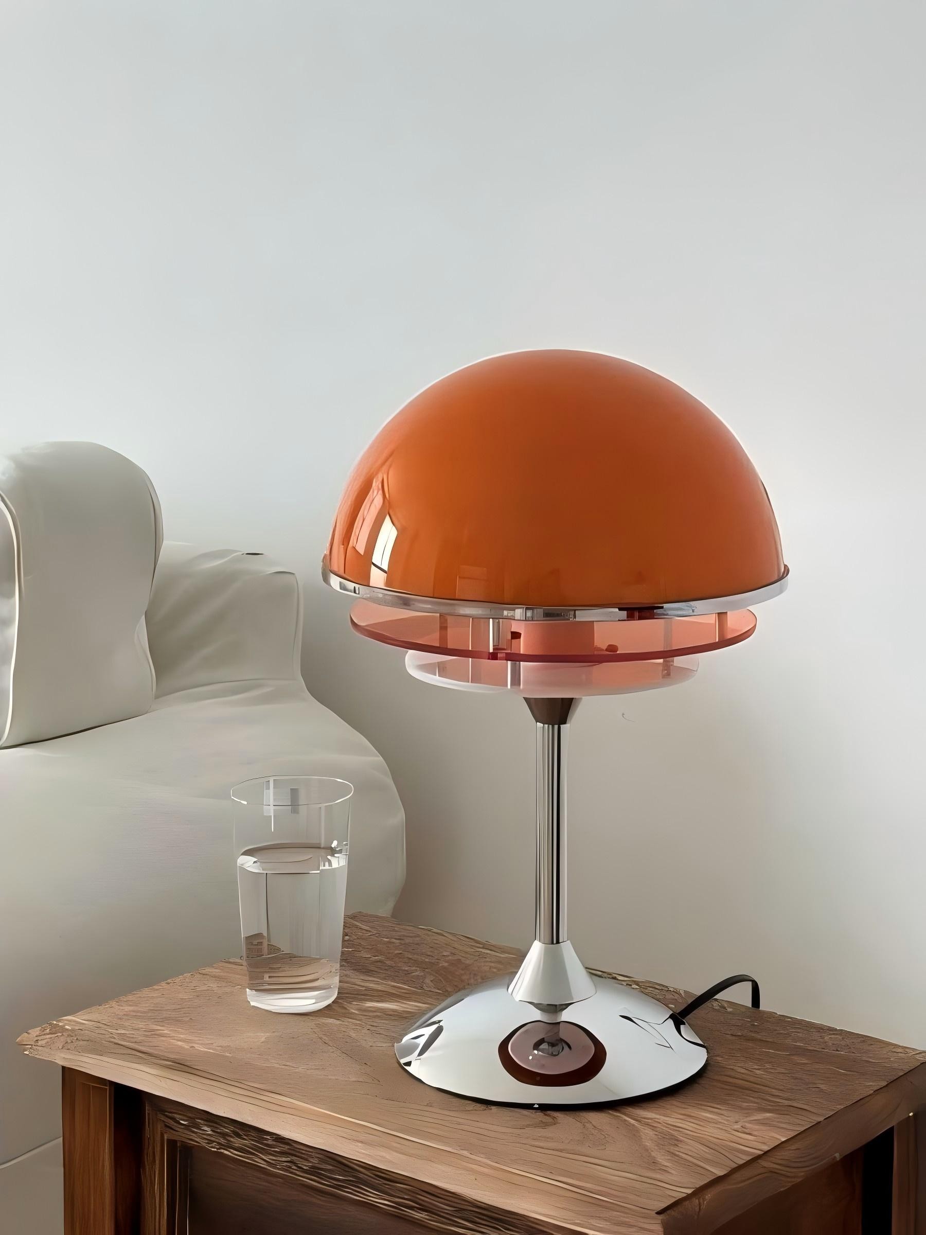 Bauhaus Vintage Stijl Acryl Zonsondergang Tafellamp HL1033