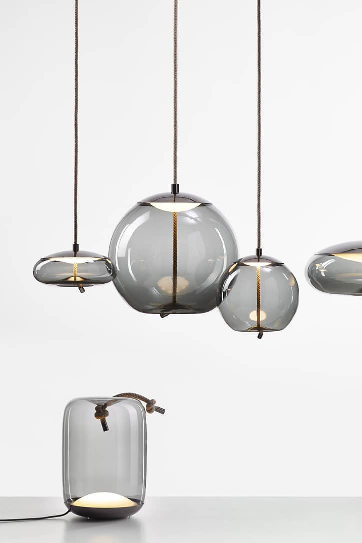 Moderne geblazen glazen hanglampen HL1198
