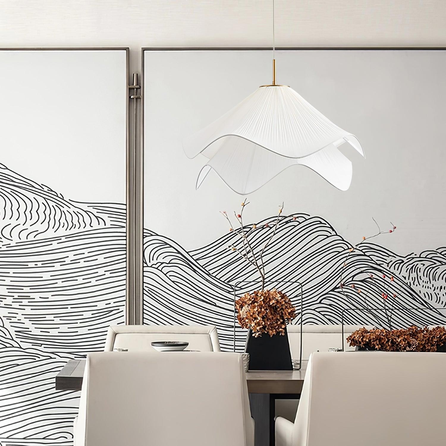 Nordic Bloom Bloemblaadjes Stoffen Hanglamp HL291
