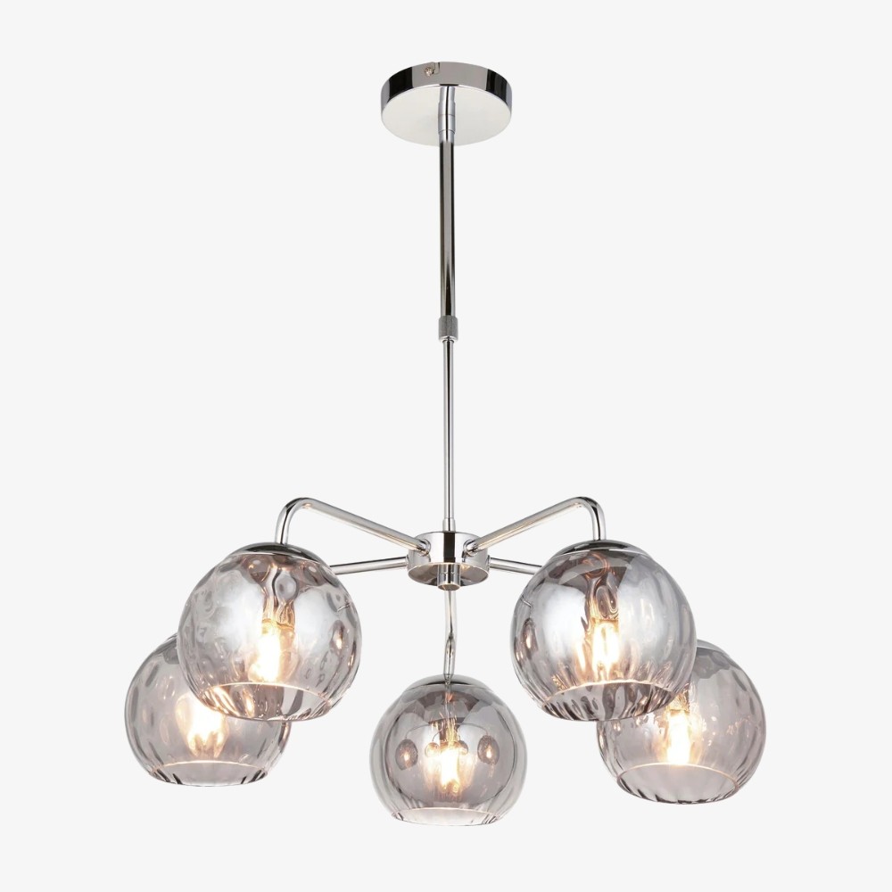 Tracian Glass Mid-Century Modern Globe Hanglamp voor de Eetkamer HL2041