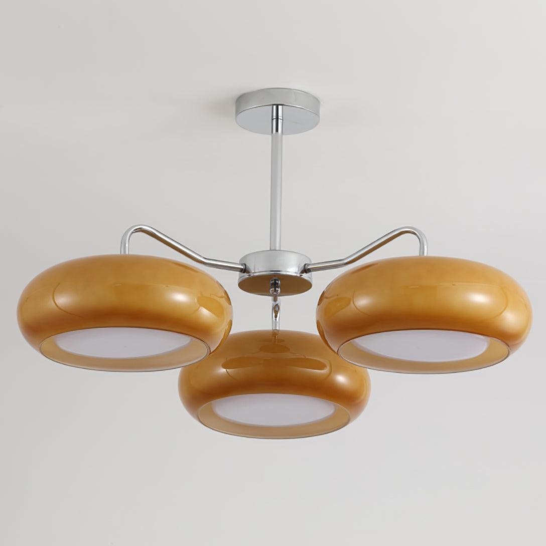 Moderne 3-lichts chromen plafondlamp HL896