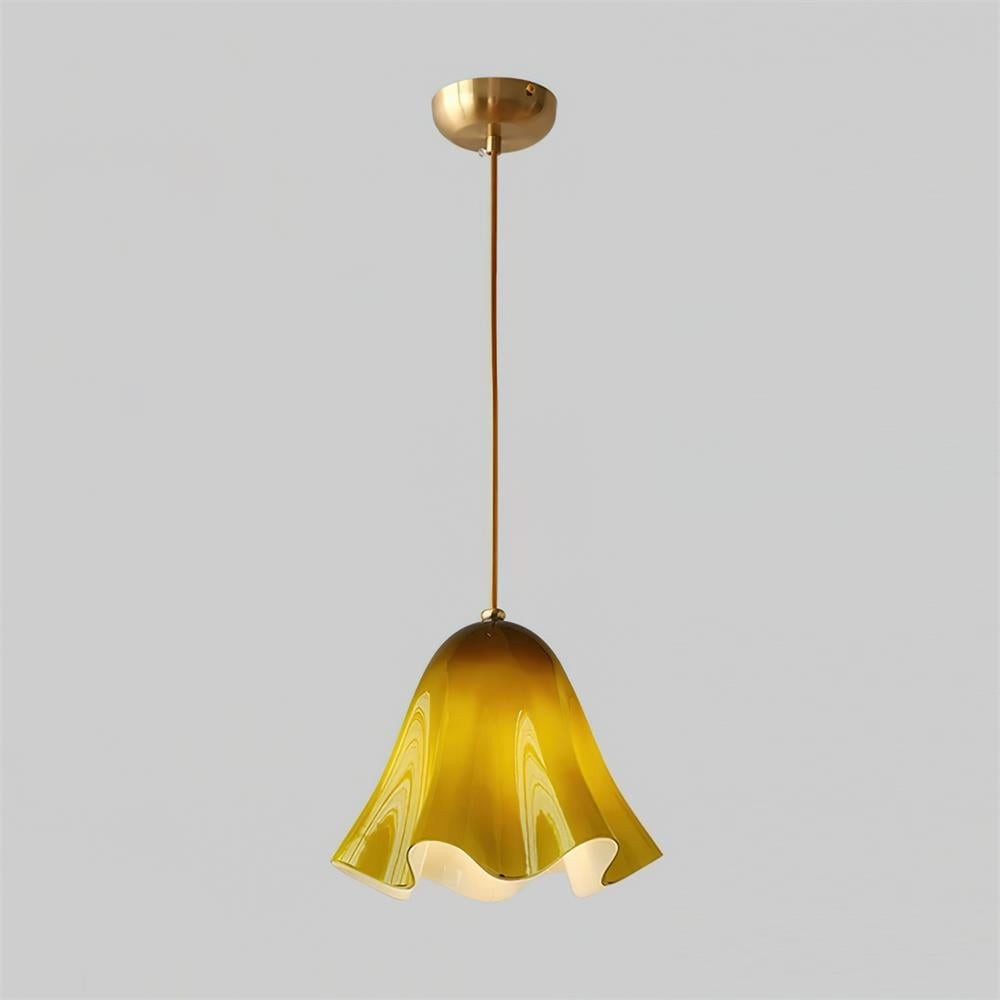 Bellina Artistieke Glazen Hanglamp - Moderne Bloei Geïnspireerde Hangende Plafondlamp HL1641