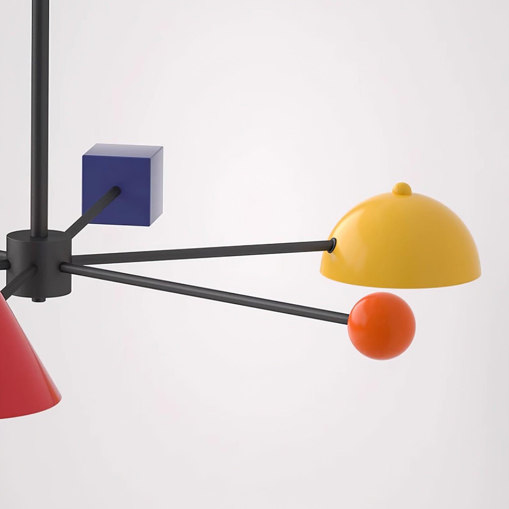 Geometrische kleurrijke plafondlamp HL525