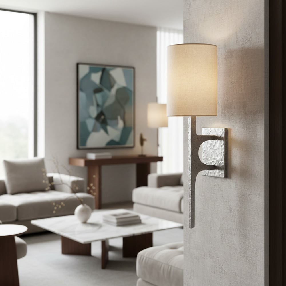 Texturoc Lineaire Wandlamp - Moderne Gehamerde Wandlamp HL1815