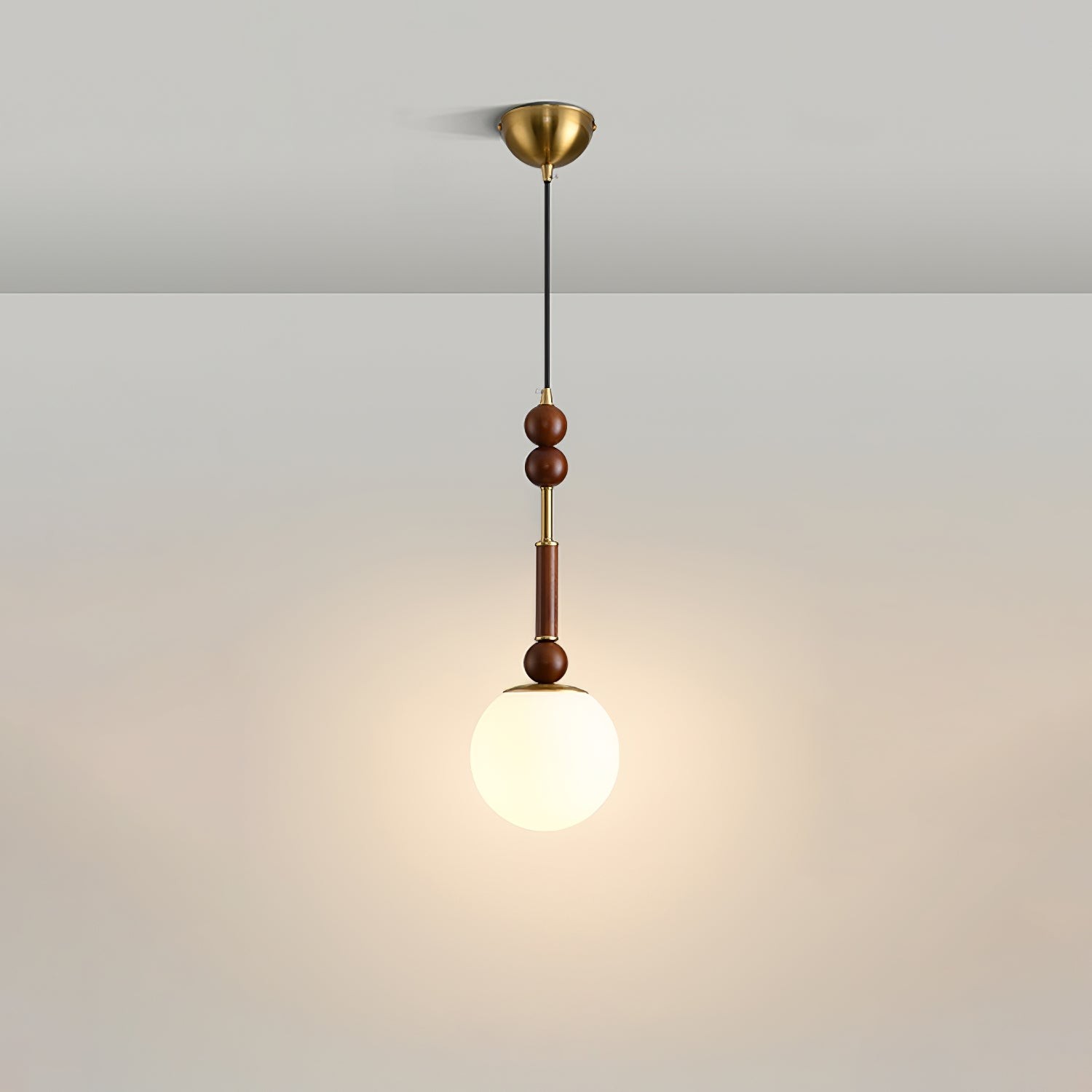 Retro massief houten serie hanglamp HL770