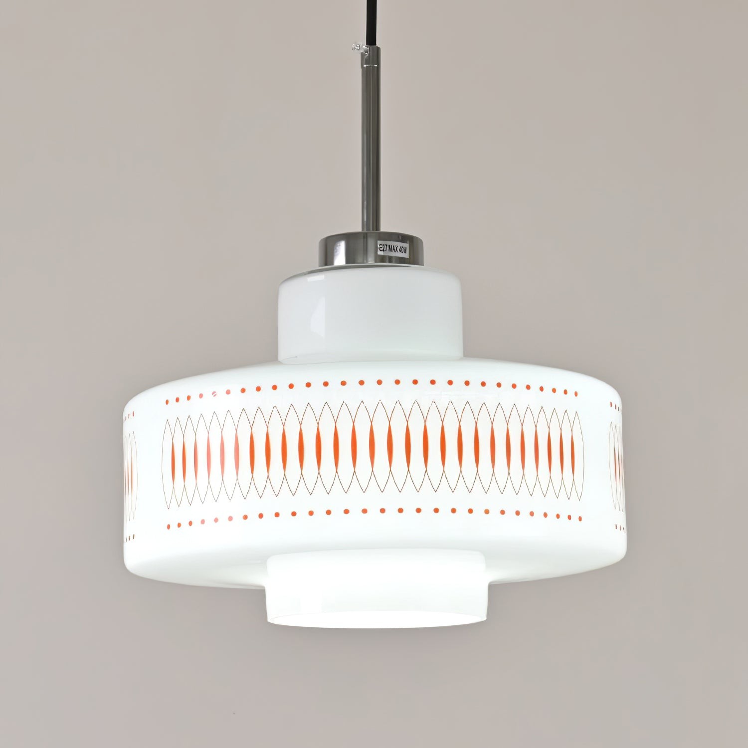 Moderne glazen hanglamp in de vorm van een kalebas HL354
