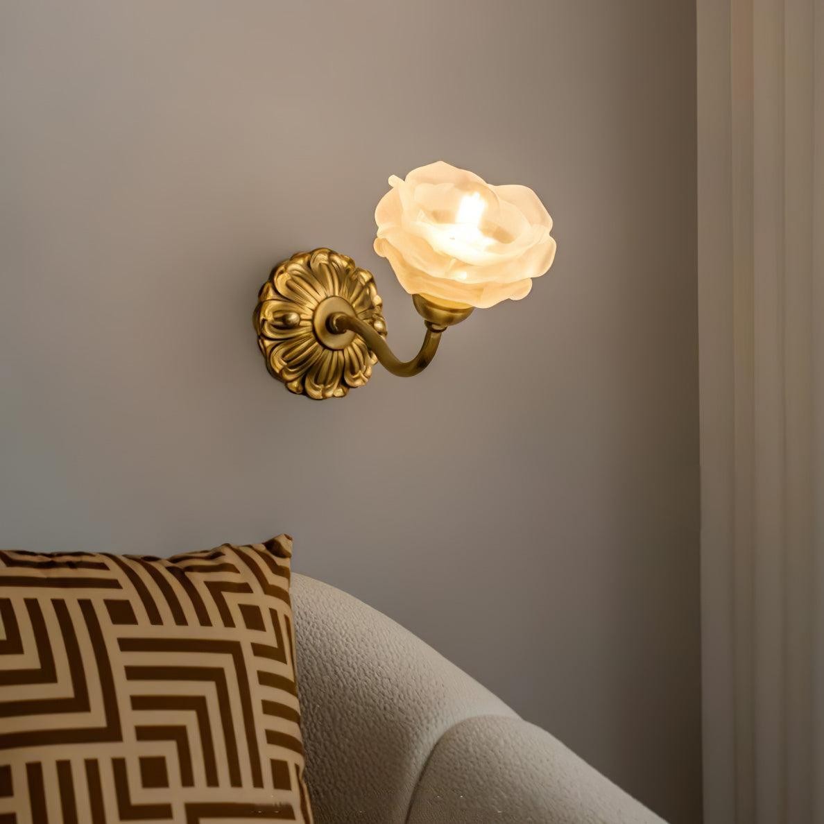 Messing Rozen Wandlamp HL394