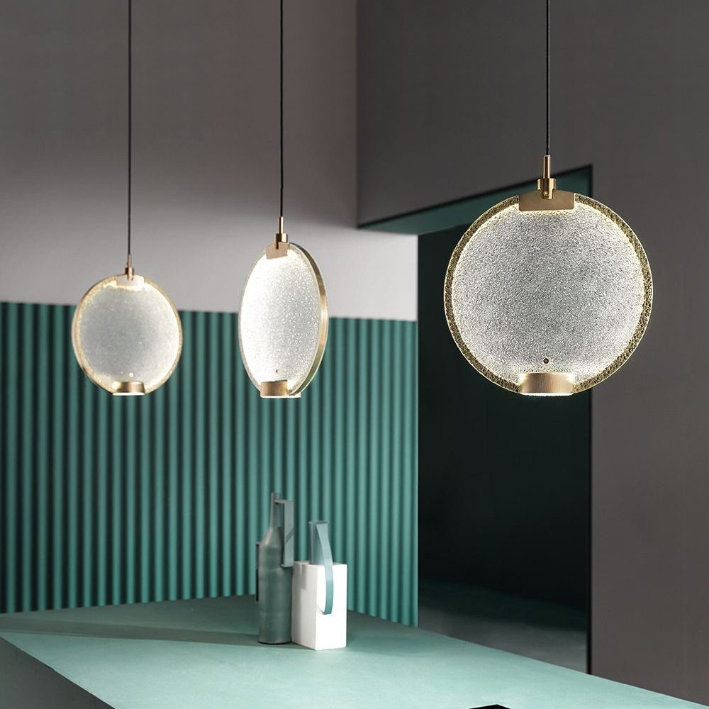 Horo hanglamp met messing frame HL1210