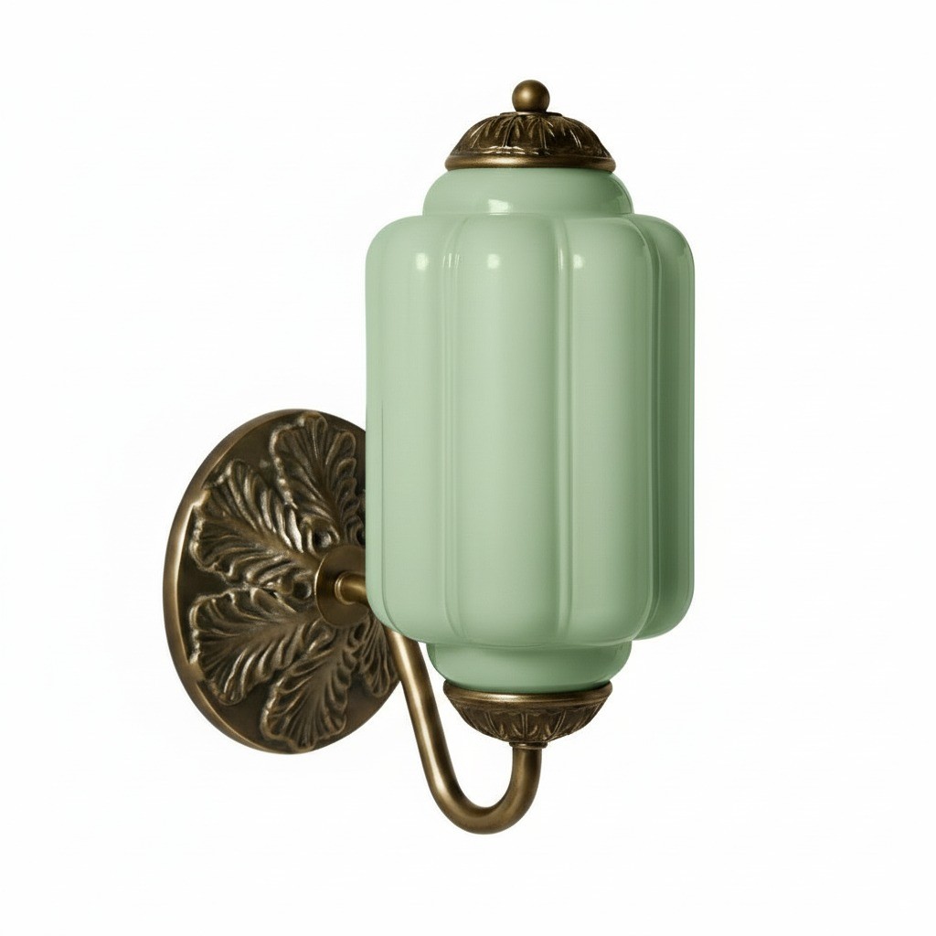 Vintage Melkglas Eloise Kandelaar Wandlamp HL844