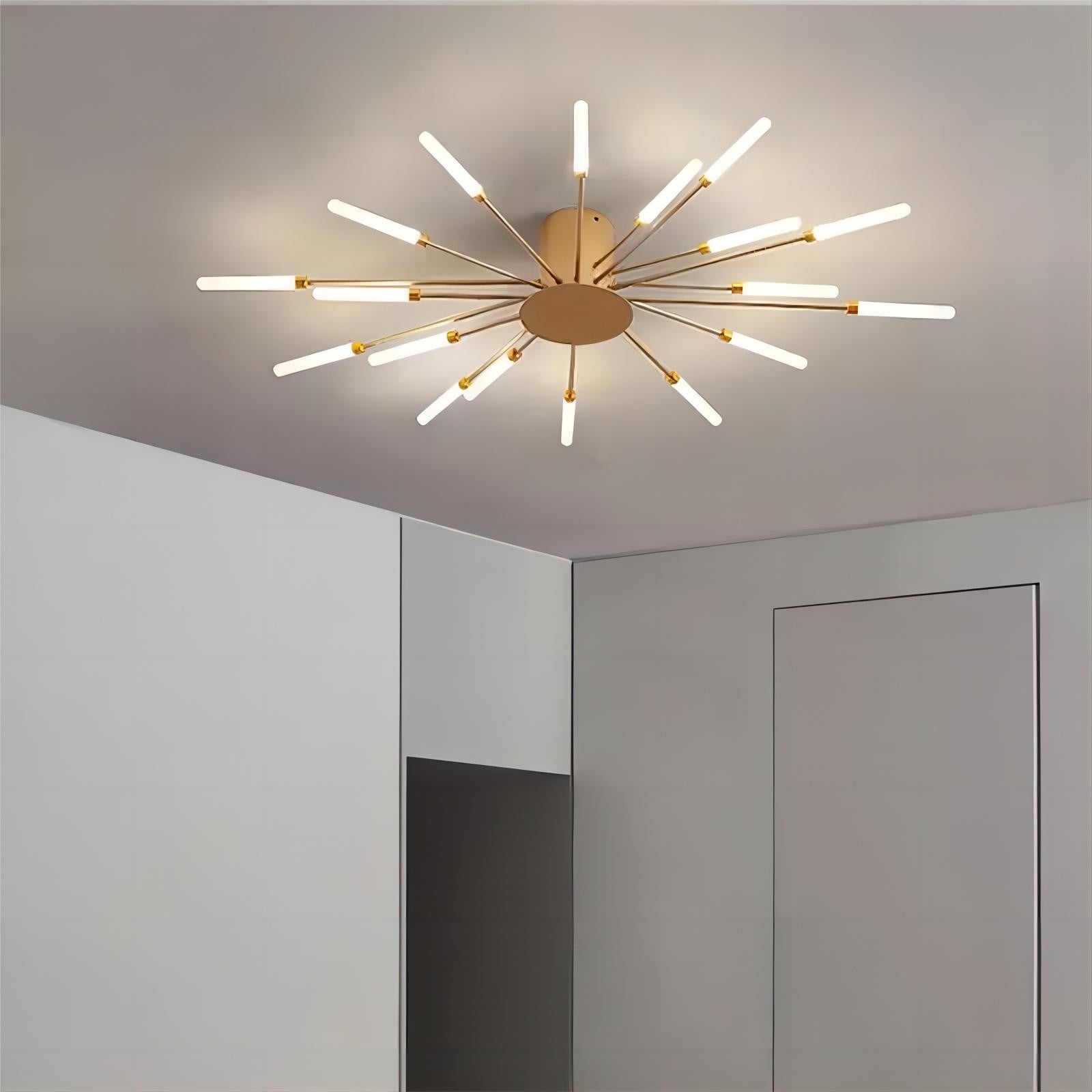 Moderne Spoetnik vuurwerk LED vertakkingsplafondlamp HL108