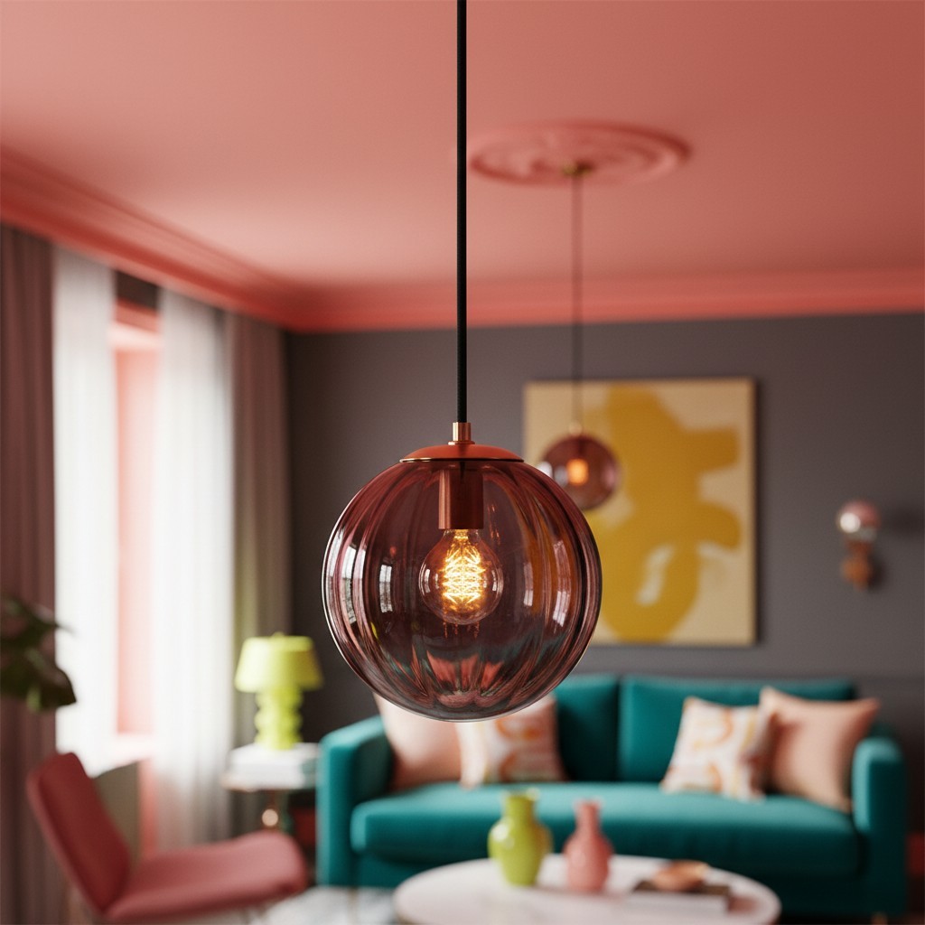 Lunorie hanglamp met glazen bol van ijzer en metaal – een stijlvolle, verstelbare hanglamp voor eetkamers HL2351
