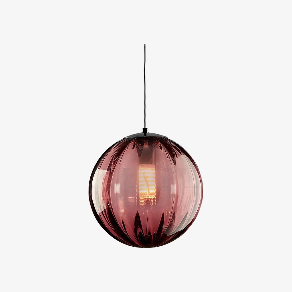 Lunorie hanglamp met glazen bol van ijzer en metaal – een stijlvolle, verstelbare hanglamp voor eetkamers HL2351