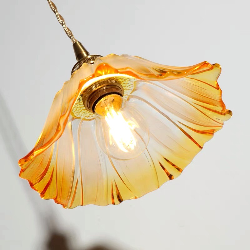 Moderne kunst bloem vorm keuken glazen hanglamp HL46