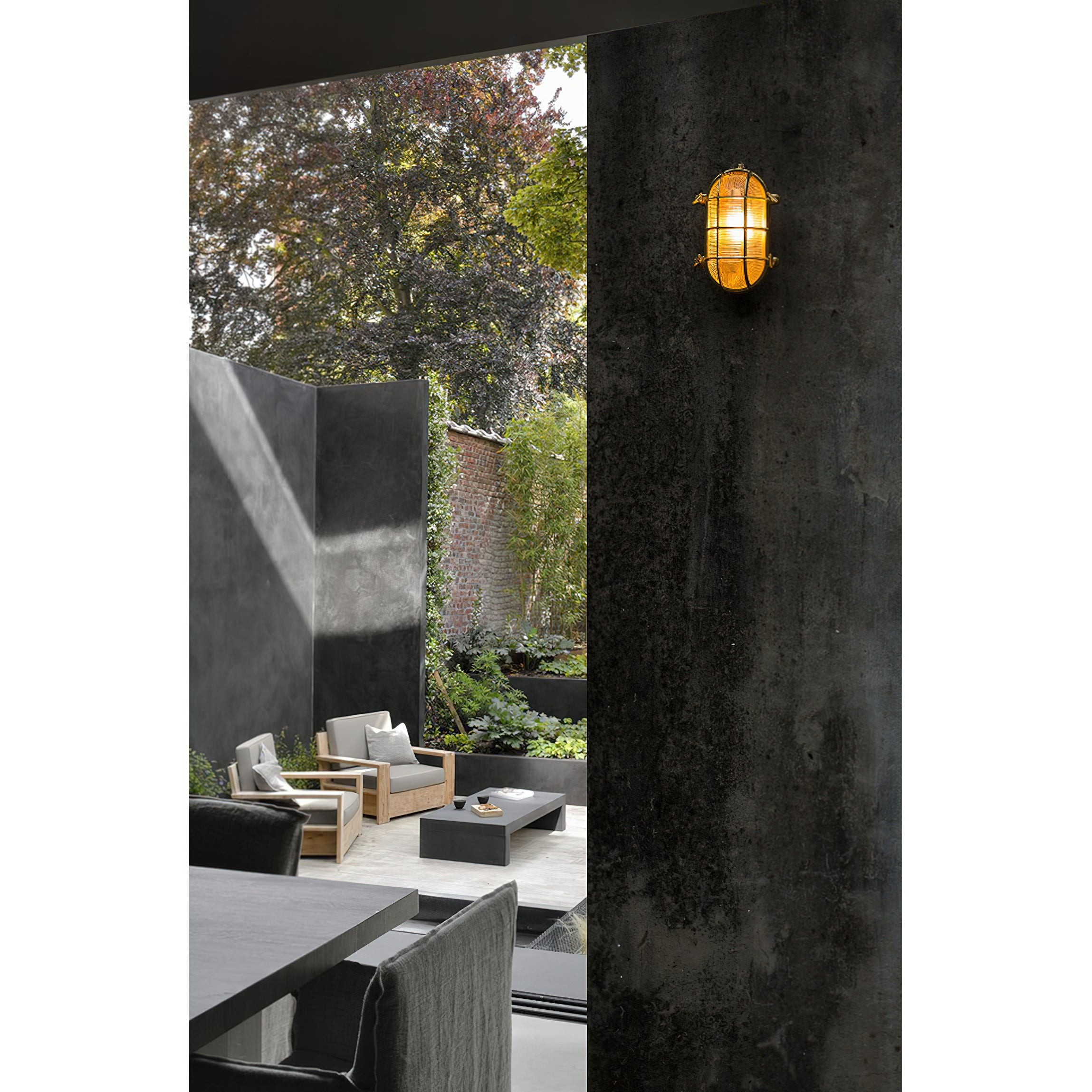 Fremantle messing bunkerwandlamp HL3189