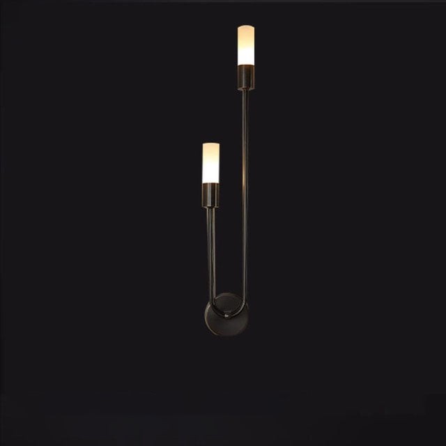 Moderne U-vormige LED-wandlamp met luster HL699
