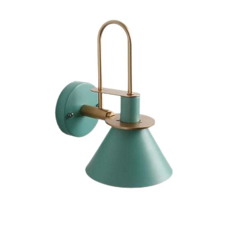 Scandinavische Macaron metalen wandlamp met trompet HL55