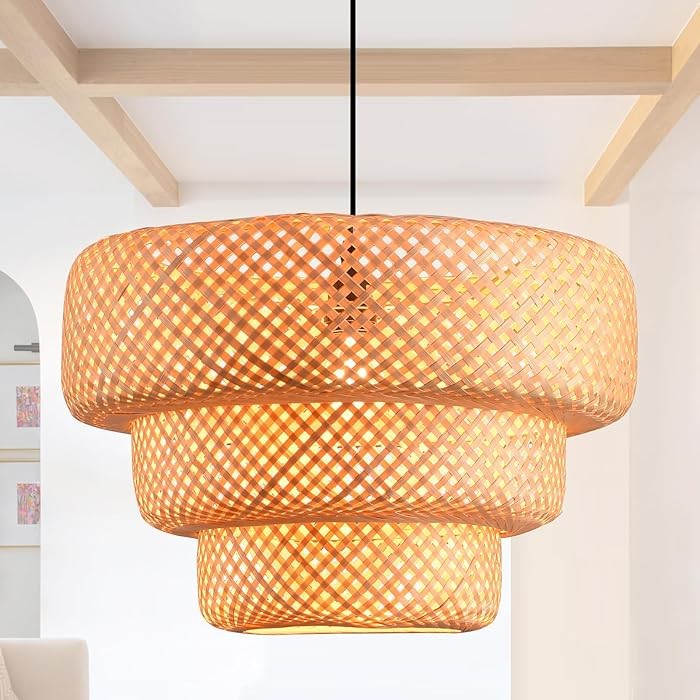Boho bamboe hanglamp HL3450