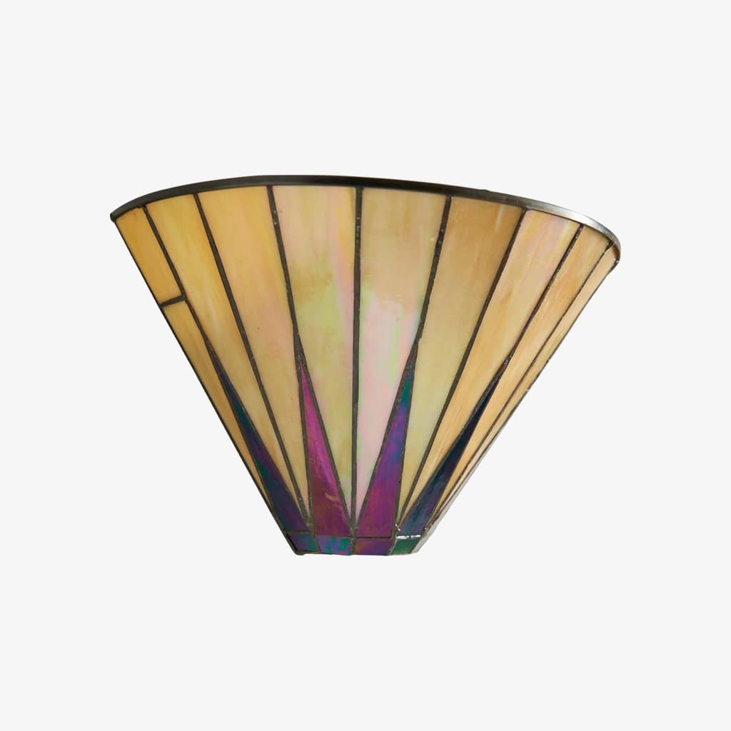 TF Dark Star Art Deco Star Tiffany wandlamp - Geometrische lamp van gebrandschilderd glas voor hal en woonkamer HL2123