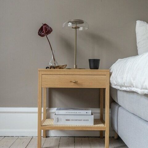 LED Blossi Ronde Glazen Tafellamp