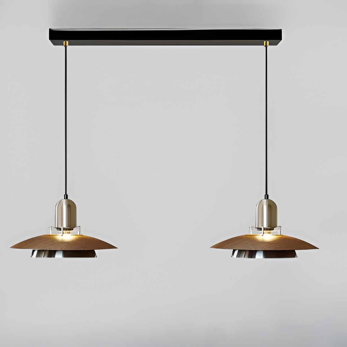 Retro middeleeuwse metalen vliegende schotel hanglamp HL1239