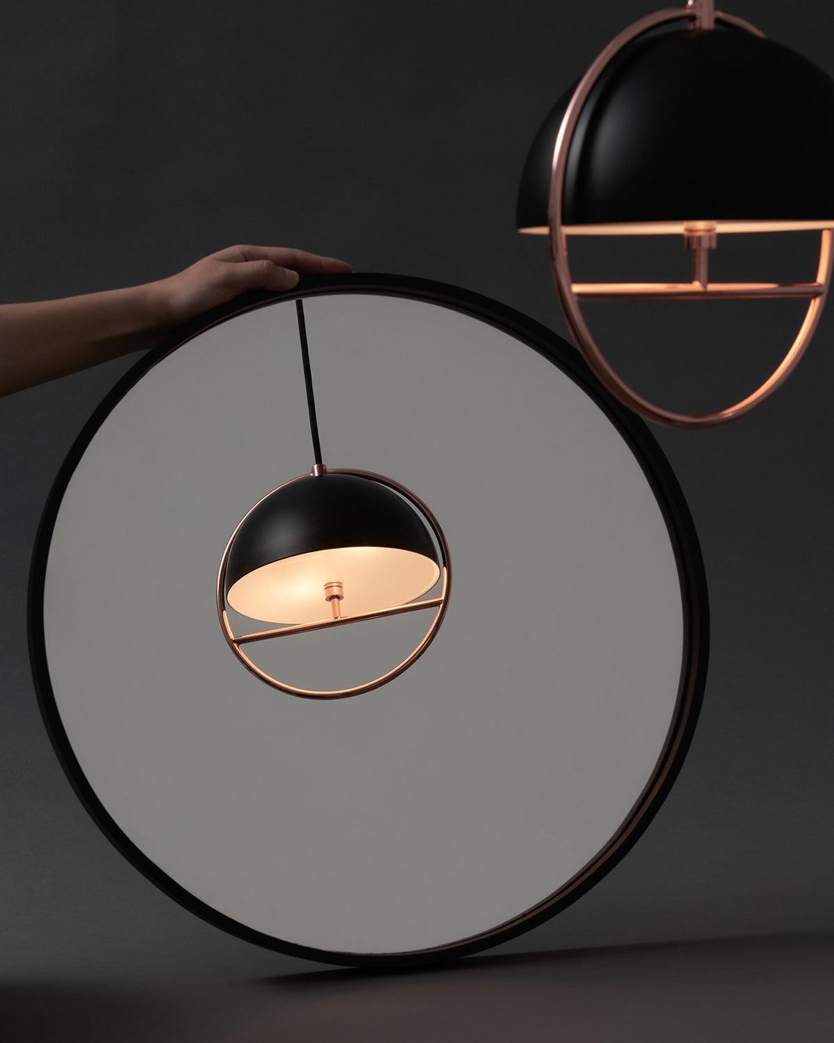 Nordic Halfronde Ring Metalen Hanglamp HL550