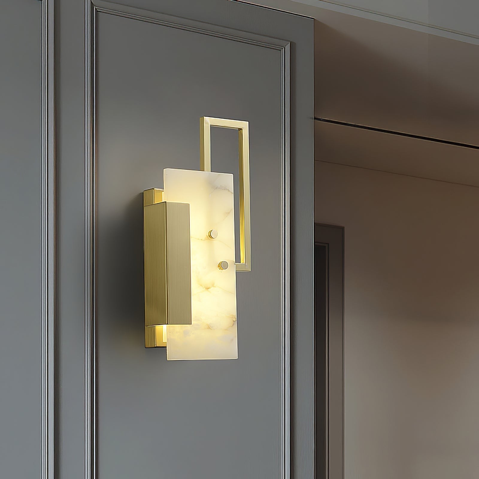 Althea alabaster wandlamp HL2949