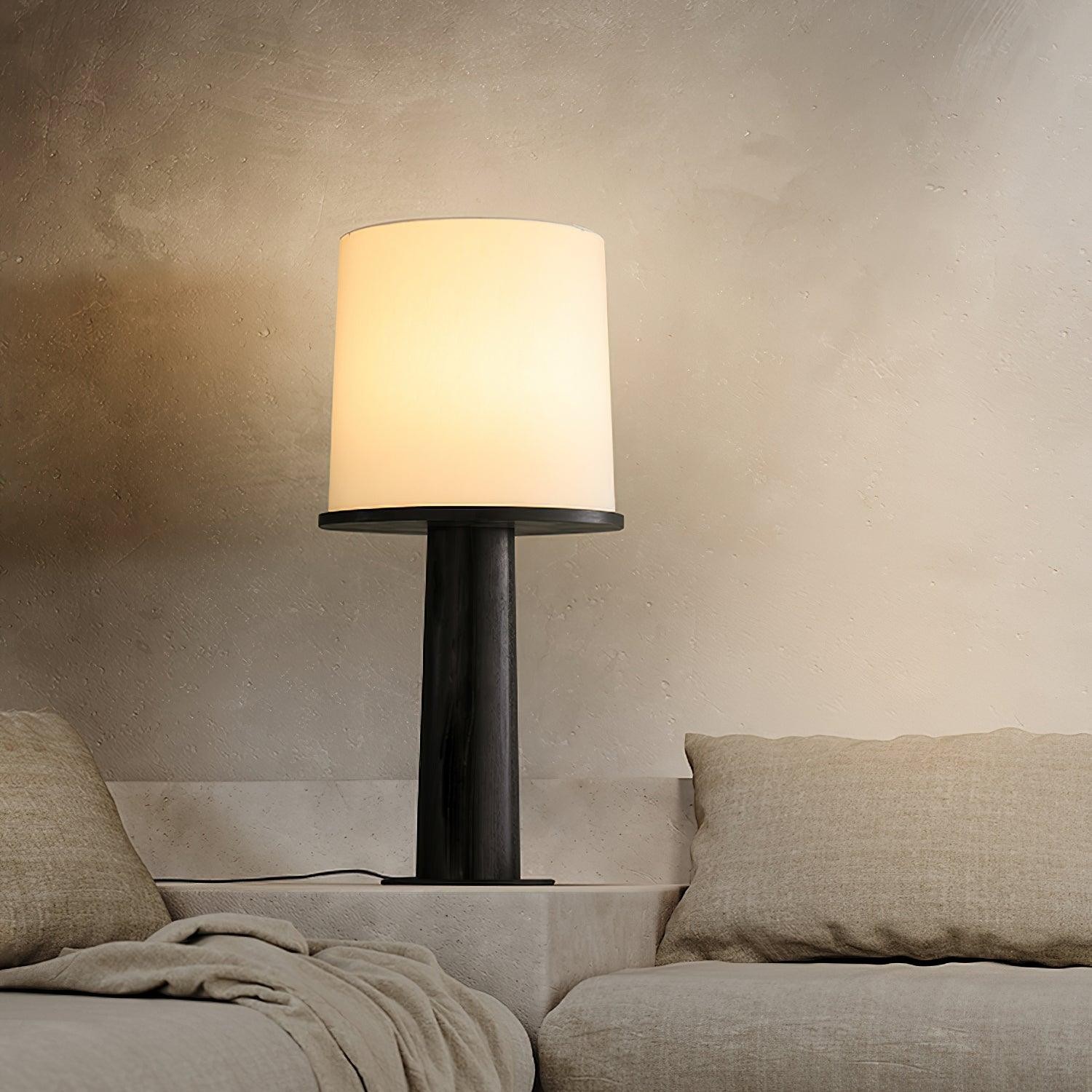 Modieuze licht- en schaduwfles tafellamp HL579