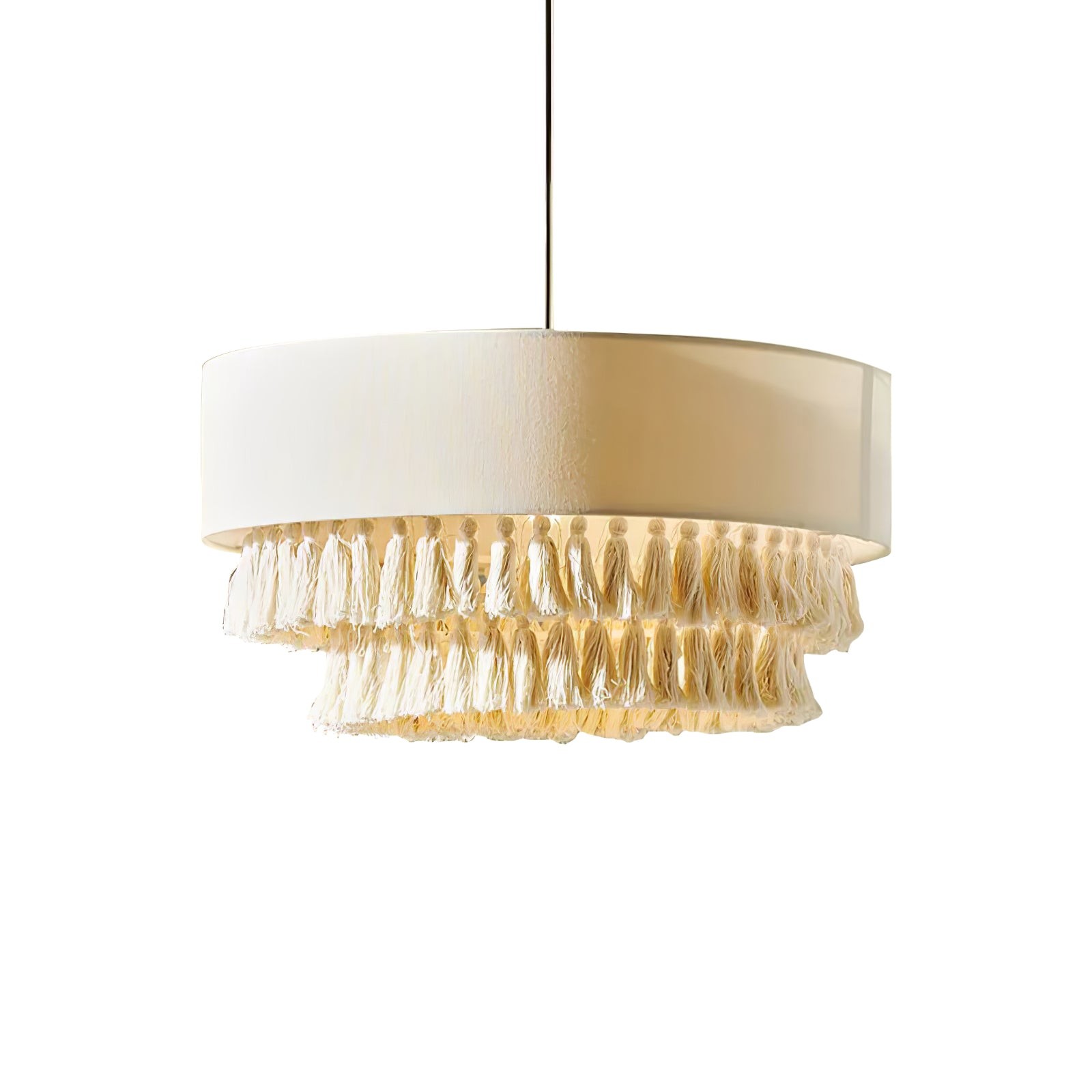 Boheemse henneptouw kwast kroonluchter HL421