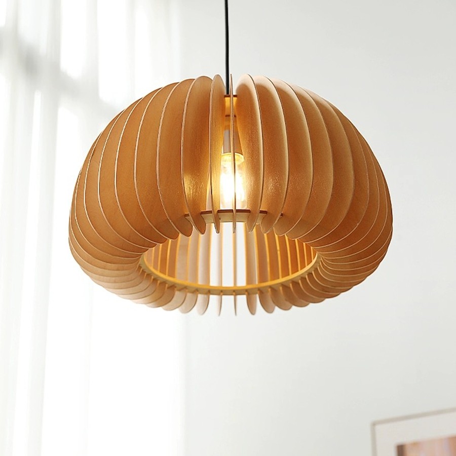 Creatieve Houten Pompoen Hanglamp HL77