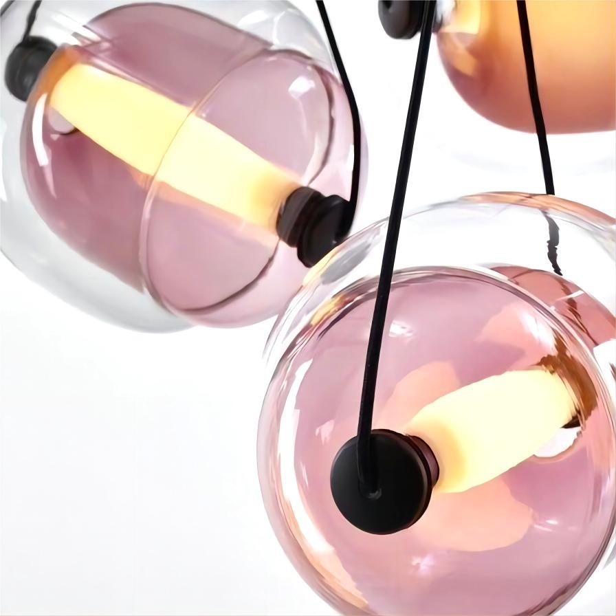 LED Capsula Hanglamp Gekleurd Glas