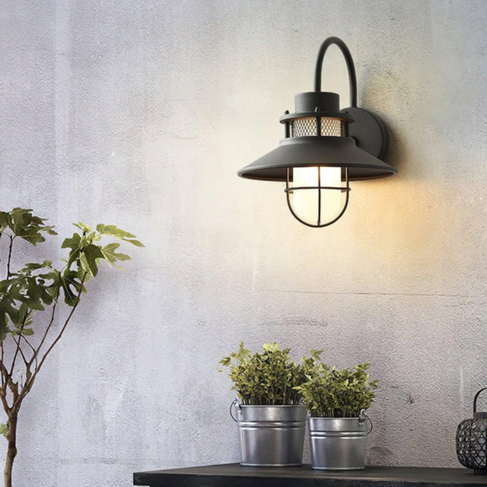 Lichtgevende metalen buitenwandlamp HL3360