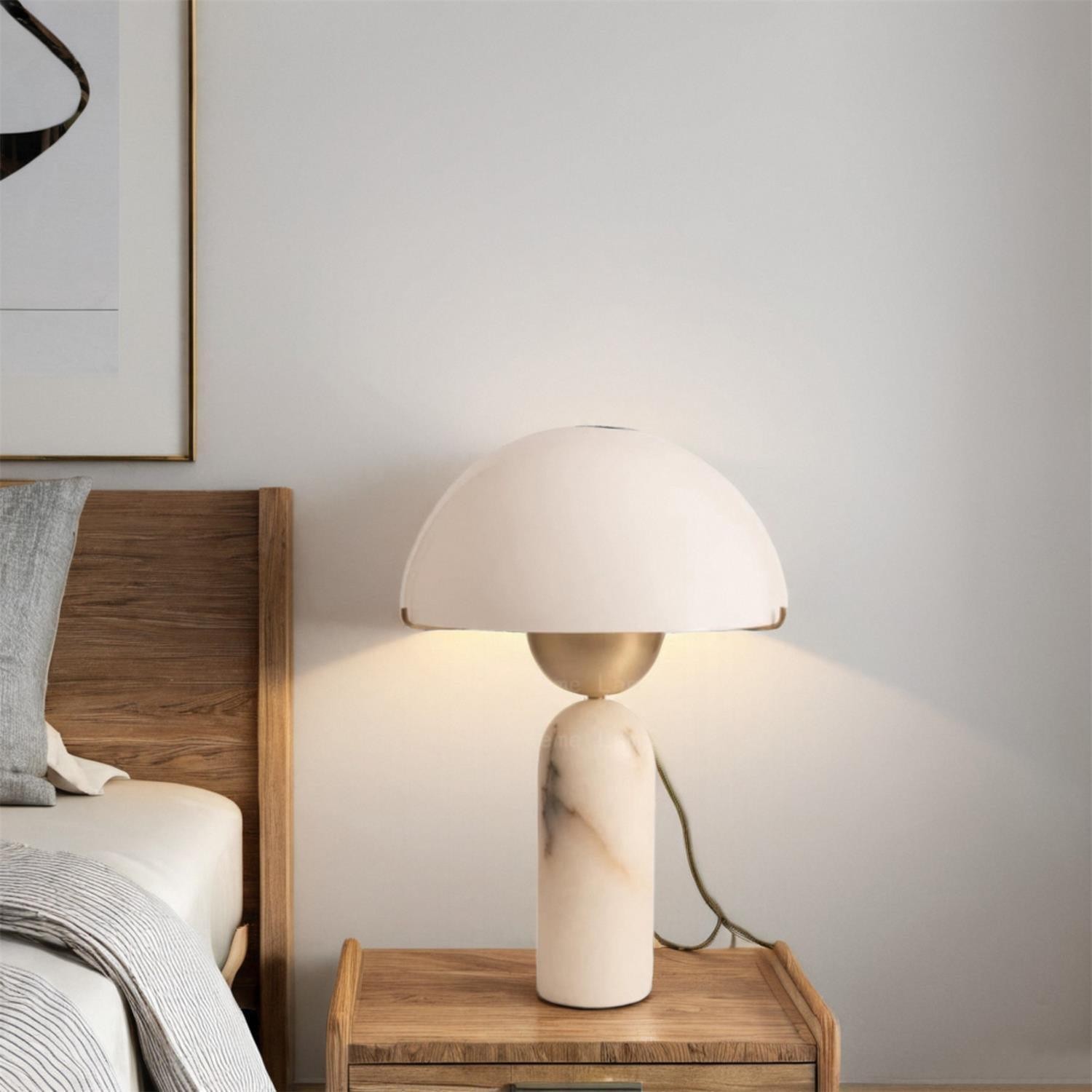 Nordic Simple Creative Albast Glazen Tafellamp HL624