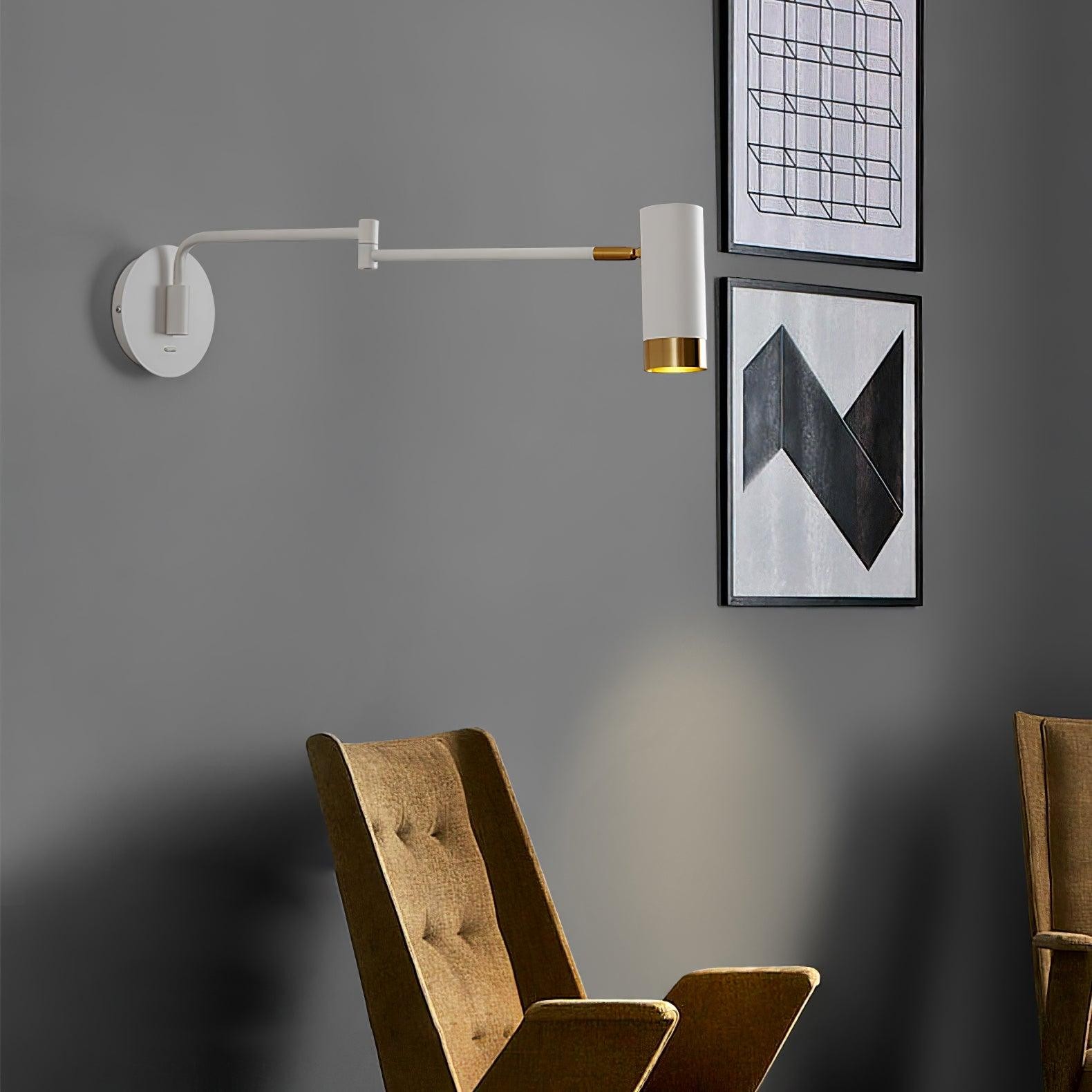 Moderne industriële telescopische, draaibare, verstelbare zwenkarm wandlamp HL780