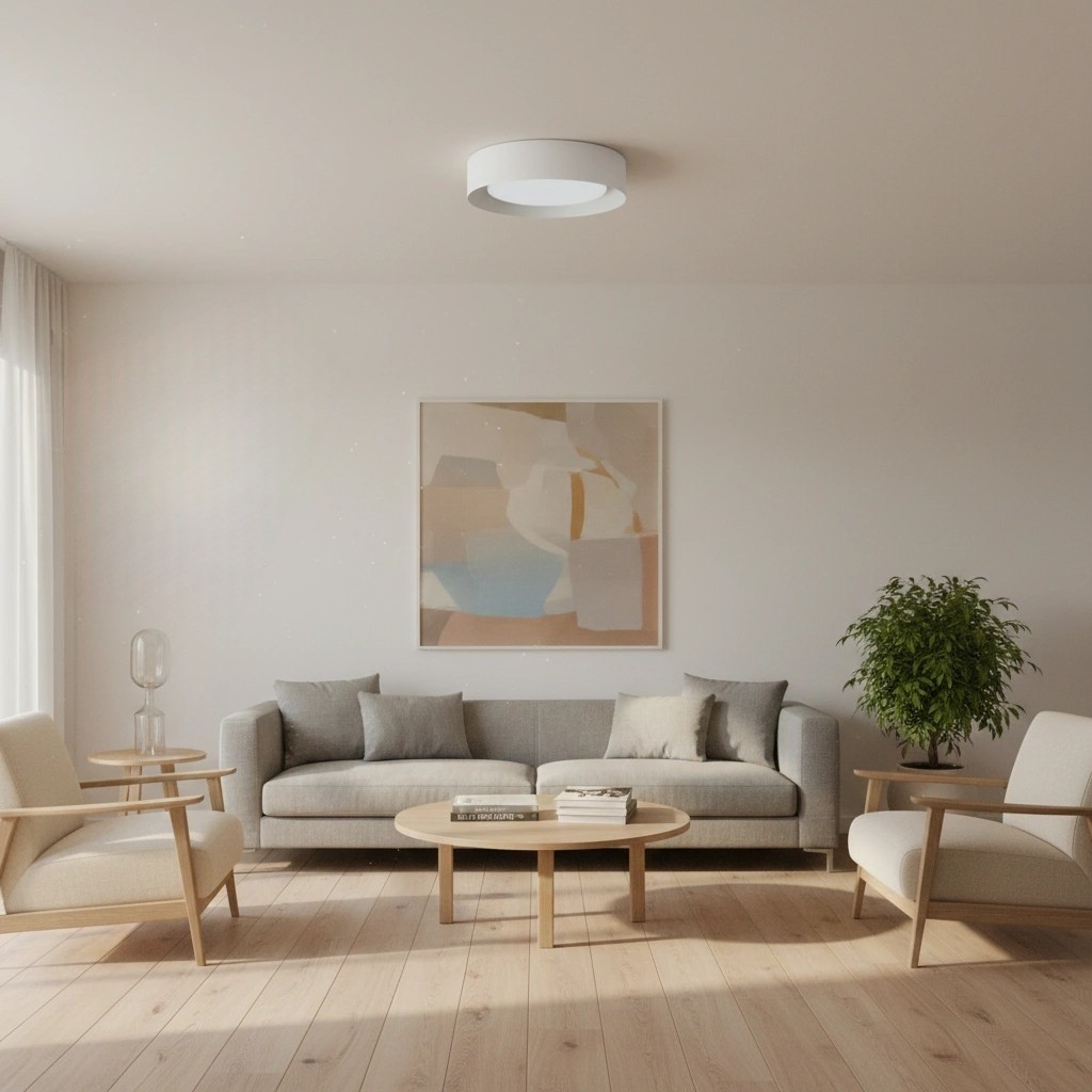 Velcora Moderne Metalen Plafondlamp - Elegante Trommelvormige Plafondlamp voor Slaapkamer HL2466