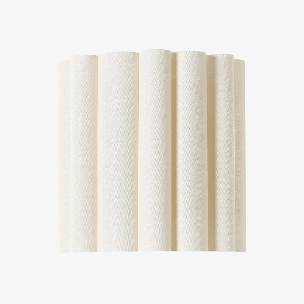 Velura linnen wandlamp met plooien - Zachte, geplooide stof voor sfeerverlichting in slaapkamer of hal HL1992
