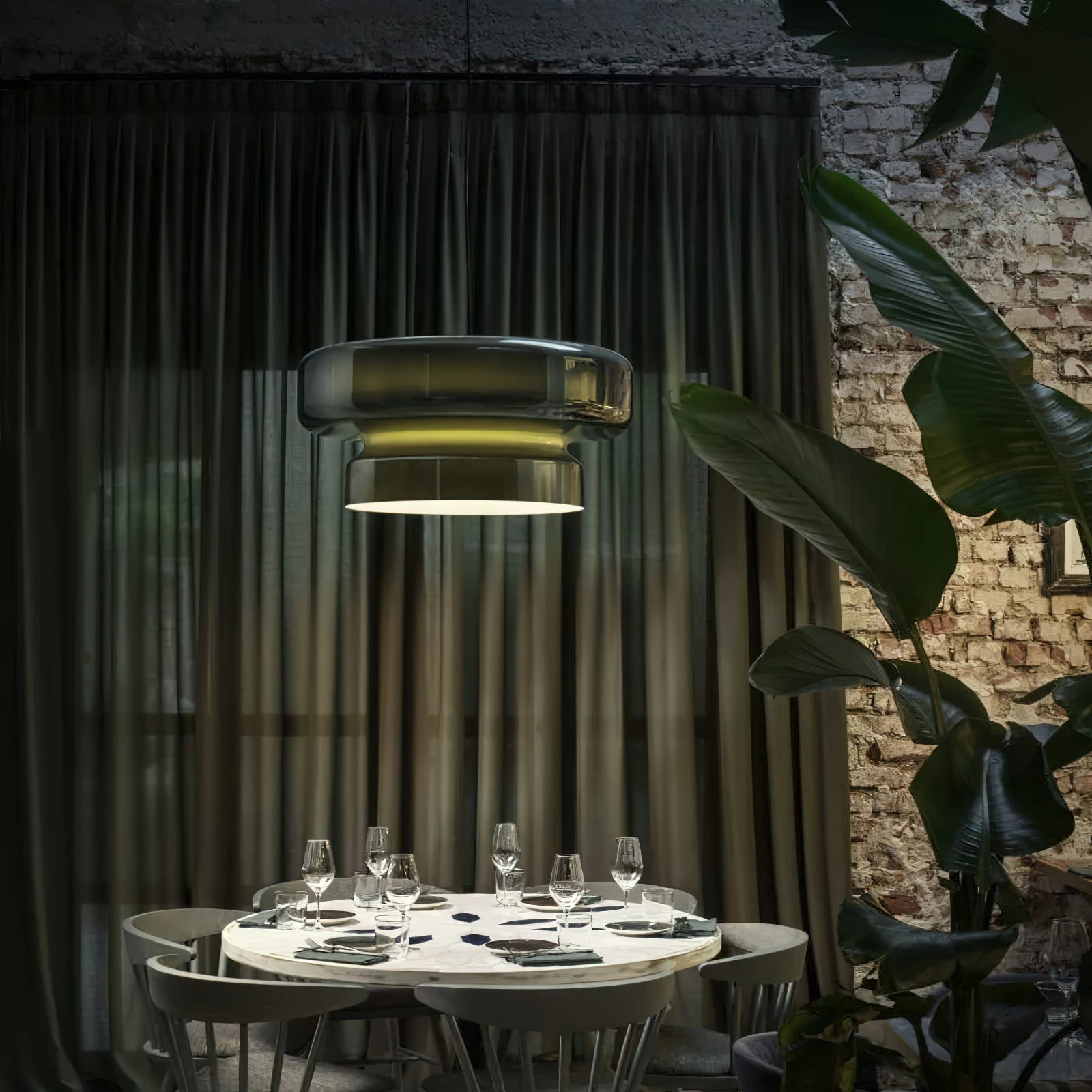 Boheemse Stijl Minimalistische Glazen Hanglamp HL382