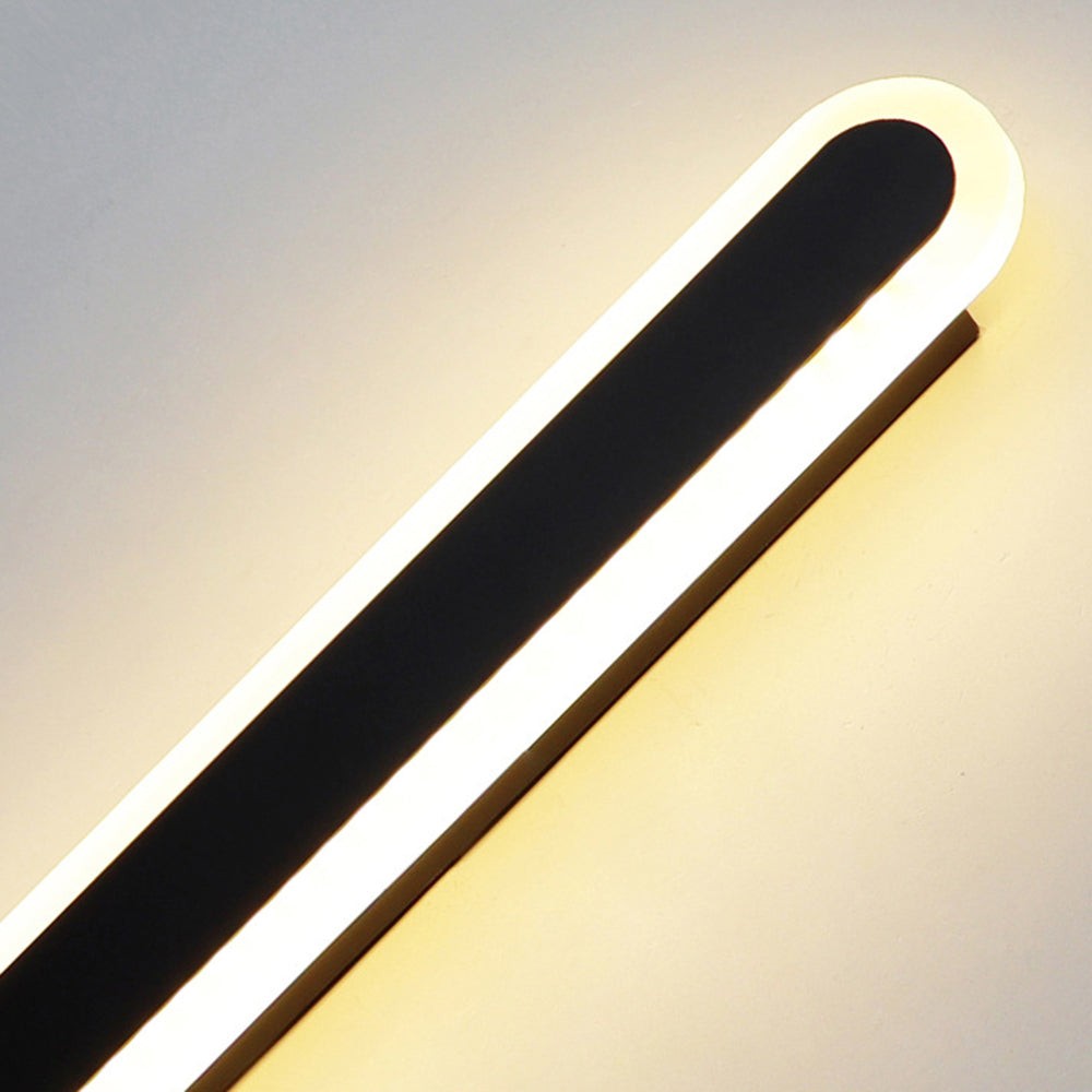 Edge Minimalistische Metalen Ovale IP65 Waterdichte Buitenwandlamp HL3428