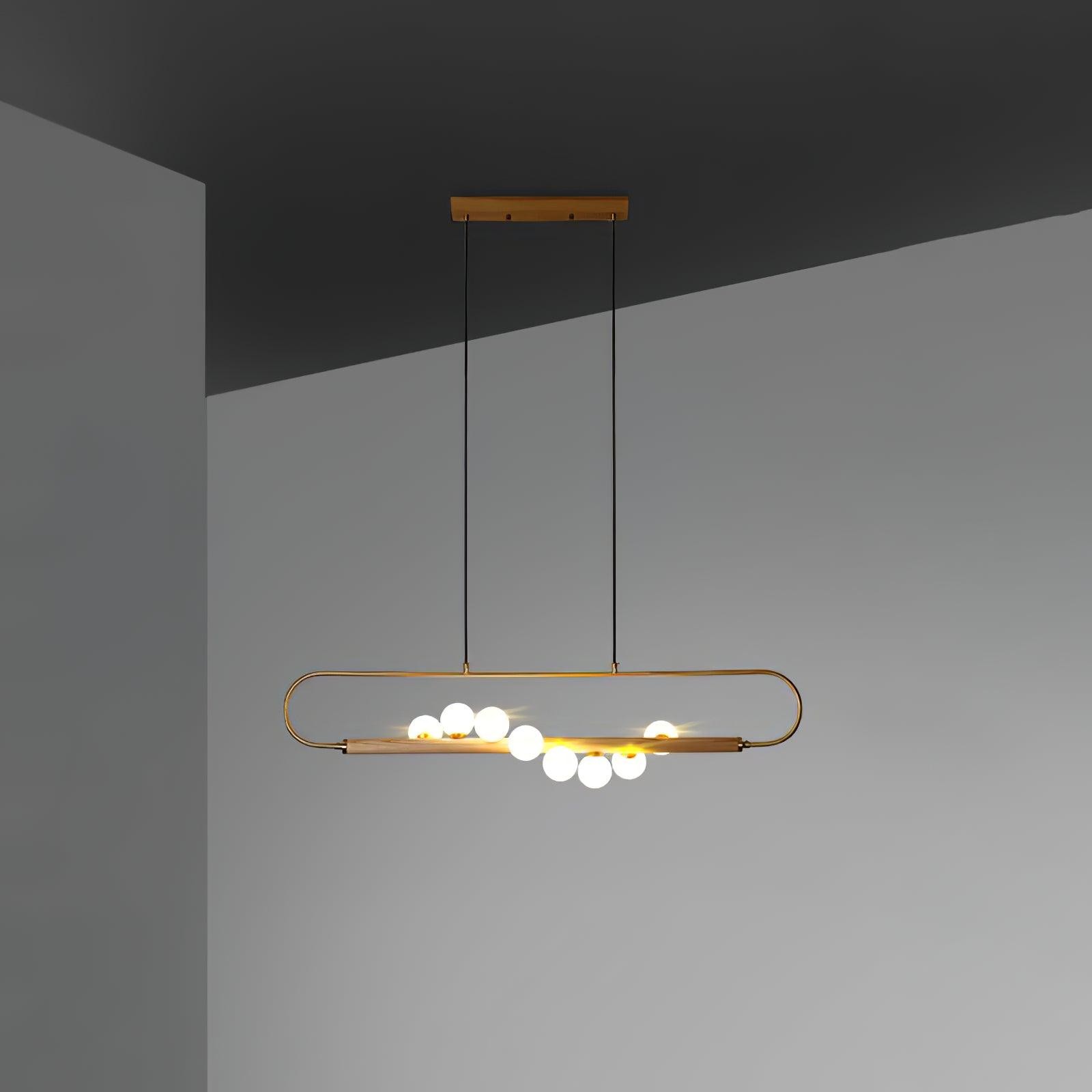 Moderne Walnoot Eenvoudige Kroonluchter HL693
